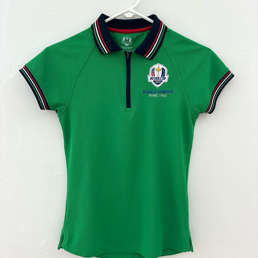 Women’s size 4 PGA MARCO SIMONE Ryder Cup Rome, Italy Polo Shirt